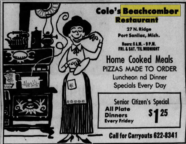 Sanilac Coffee (Coles Beachcomber Restaurant, Split Enz) - Oct 1972 Nice Ad (newer photo)